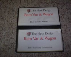 1997 Dodge Ram Van & Wagon Owner's Manual Set