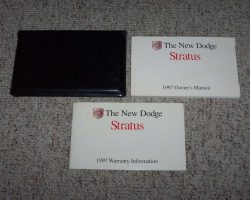 1997 Dodge Stratus Owner's Manual Set