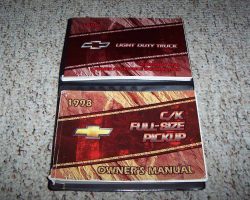 1998 Chevrolet Silverado C/K Pickup Truck Owner's Manual Set