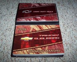 1998 Chevrolet Tahoe, Suburban Owner's Manual Set
