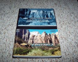 1999 Chevrolet Astro Owner's Manual Set