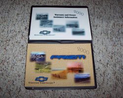 2000 Chevrolet Prizm Owner's Manual Set