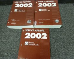 2002 Chevrolet Impala & Monte Carlo Shop Service Repair Manual