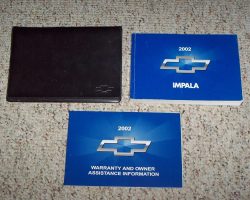 2002 Chevrolet Impala Owner's Manual Set