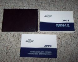 2003 Chevrolet Impala Owner's Manual Set