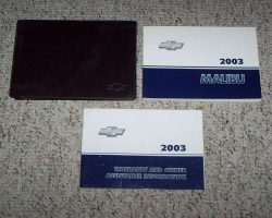 2003 Chevrolet Malibu Owner's Manual Set