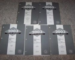 2003 Chevrolet Silverado Shop Service Repair Manual