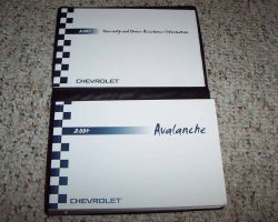 2004 Chevrolet Avalanche Owner's Manual Set