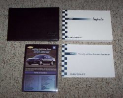 2004 Chevrolet Impala Owner's Manual Set