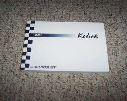 2004 Chevrolet Kodiak Medium Duty Truck Owner's Manual