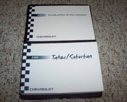2004 Chevrolet Tahoe, Suburban Owner Operator User Guide Manual Set