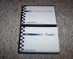 2004 Chevrolet Tracker Owner's Manual Set