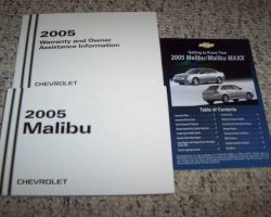 2005 Chevrolet Malibu Owner's Manual Set