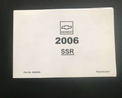 2006 Chevrolet SSR Owner's Manual