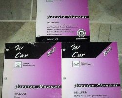 2007 Chevy Impala & Monte Carlo Service Manual Set