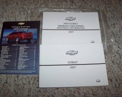 2007 Chevrolet Cobalt Owner's Manual Set