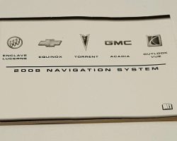 2008 Chevrolet Equinox Navigation System Owner's Manual