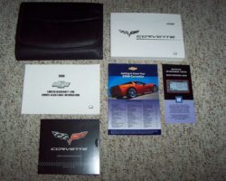2008 Chevrolet Corvette Owner's Operator Manual User Guide Set