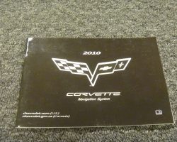 2010 Chevrolet Corvette Navigation System Owner's Manual