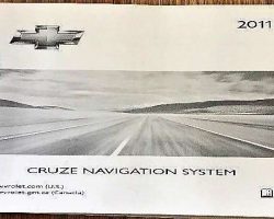 2011 Chevrolet Cruze Navigation System Owner's Manual