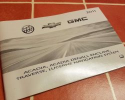 2011 Chevrolet Traverse Navigation System Owner's Manual