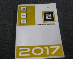 2017 Chevrolet Tahoe Service Manual