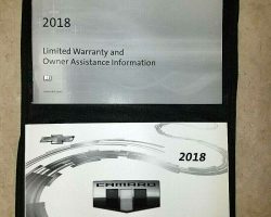 2018 Chevrolet Camaro Owner Operator User Guide Manual Set