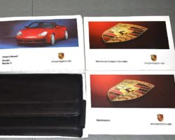 2002 Porsche Boxster & Boxster S Owner's Manual Set