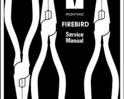 1967 Pontiac Firebird Service Manual Reprint