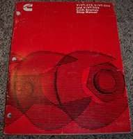 1967 Cummins V & VT 378, 504, 555 CID V378 VT378 V504 VT504 V555 VT555 Diesel Engines Shop Service Manual