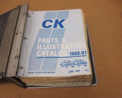 1988 Chevrolet Truck Silverado C1500 C2500 C3500 K1500 K2500 K3500 Parts Catalog Manual