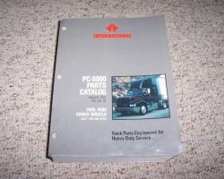 1992 International 8100, 8200, 8300 8000 Series Truck Chassis Parts Catalog PC-8000