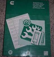 1991 Cummins B3.9 B4.5 B5.9 B Series Diesel Engines Troubleshooting & Repair Service Manual