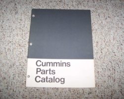 2012 Cummins QSC8.3 Diesel Engines Parts Catalog Manual