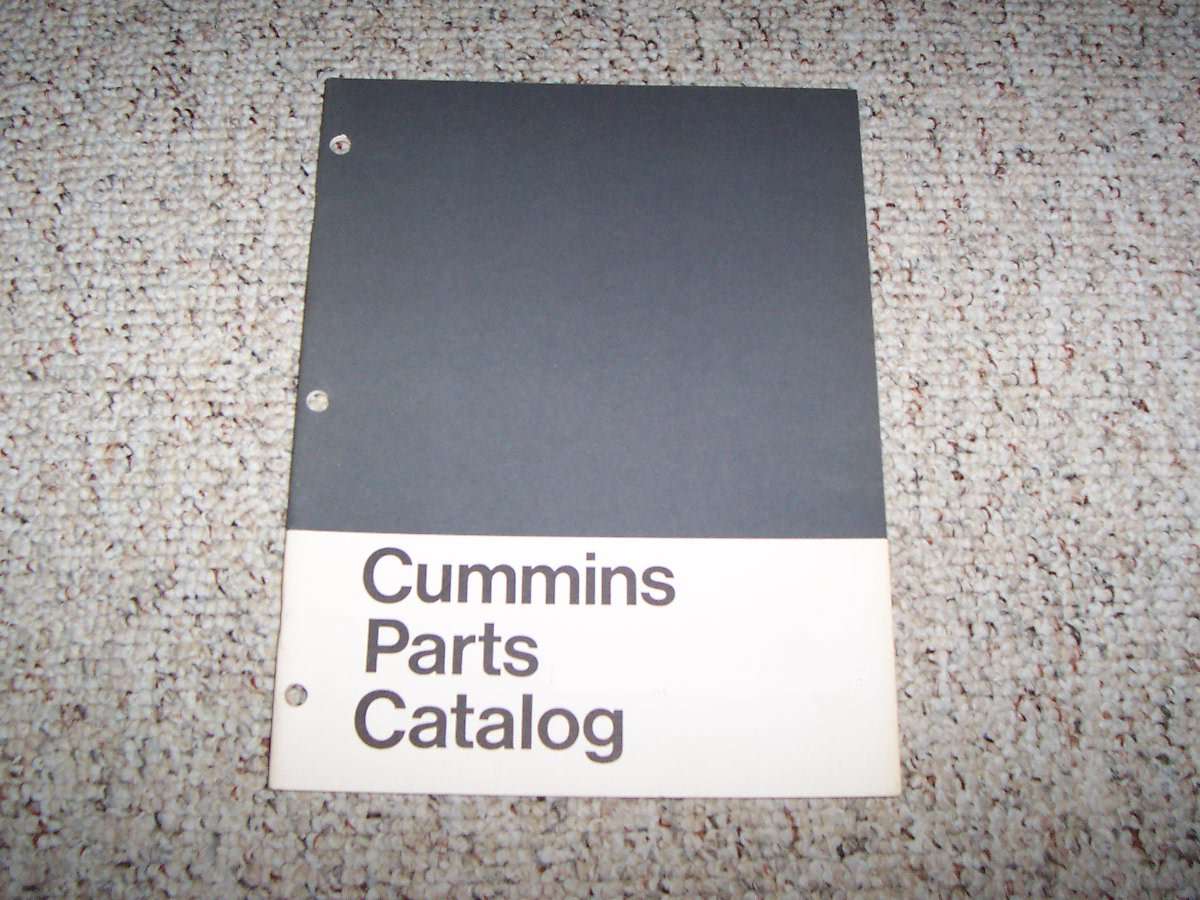 2003 Cummins Signature, ISX & QSX Diesel Engines Parts Catalog Manual