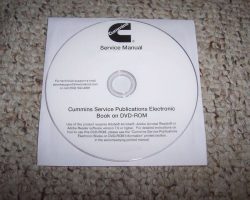 2005 Cummins ISC 8.3, ISC 8.3e, QSC8.3 ISL, ISLe & QSL9 Diesel Engines Troubleshooting & Repair Service Manual on CD