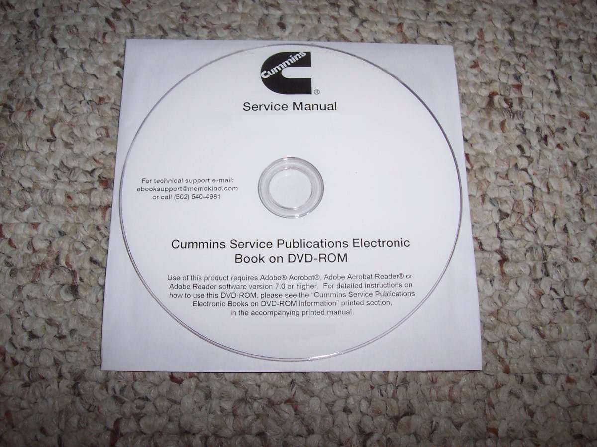2002 Cummins Signature, ISX & QSX Diesel Engines Service Manual on CD