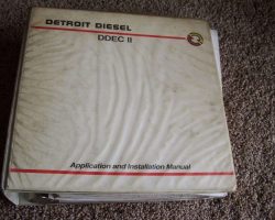 1987 Detroit Diesel 6V-71, 8V7-71, 12V-71, 16V-71 & 24V-71 V71 Series Engines DDEC II Application & Installation Service Repair Manual
