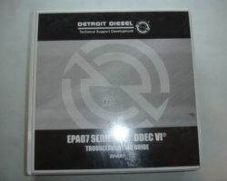 2009 Detroit Diesel 14.0L 60 Series Engines DDEC VI Troubleshooting Service Repair Manual