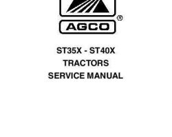 AGCO 79021728B ST35X / ST40X Compact Tractor Service Manual Assembly (Includes Binder & Engine Manual)