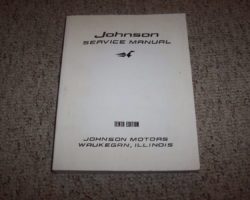 1963 Johnson 40 HP Outboard Motor Service Manual