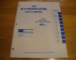 1964 Evinrude 40 HP Outboard Motor Service Manual