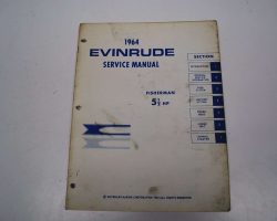1964 Evinrude 5.5 HP Outboard Motor Service Manual