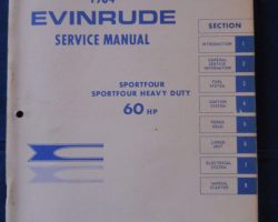 1964 Evinrude 60 HP Outboard Motor Service Manual
