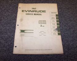 1965 Evinrude 3 HP Outboard Motor Service Manual