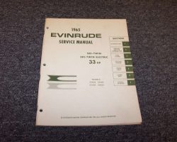 1965 Evinrude 33 HP Outboard Motor Service Manual