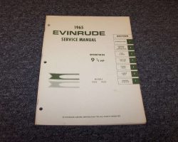 1965 Evinrude 9.5 HP Outboard Motor Service Manual