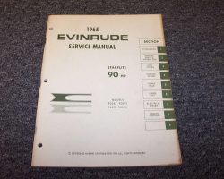 1965 Evinrude 90 HP Outboard Motor Service Manual