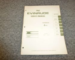1965 Evinrude 6 HP Outboard Motor Service Manual