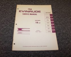 1966 Evinrude 18 HP Outboard Motor Service Manual